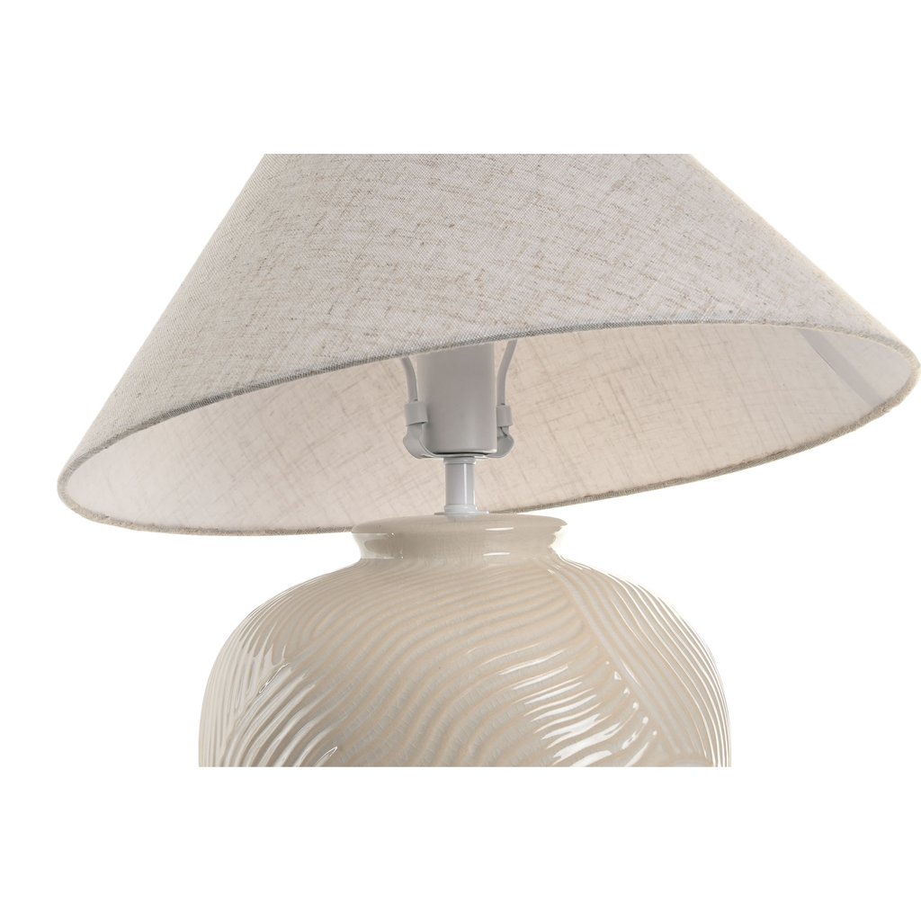 Lámpara de sobremesa ceramica beige