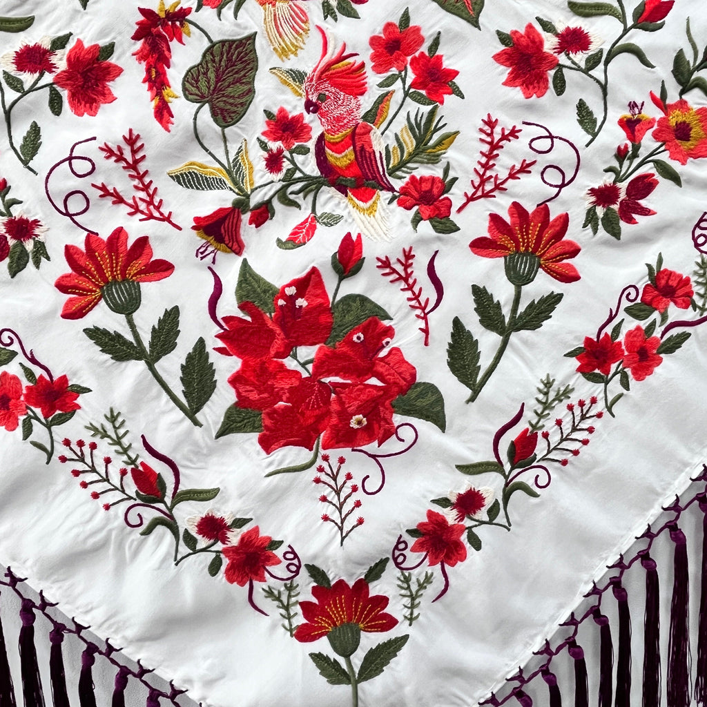 Mantoncillo Lola Blanco - Buganvilla