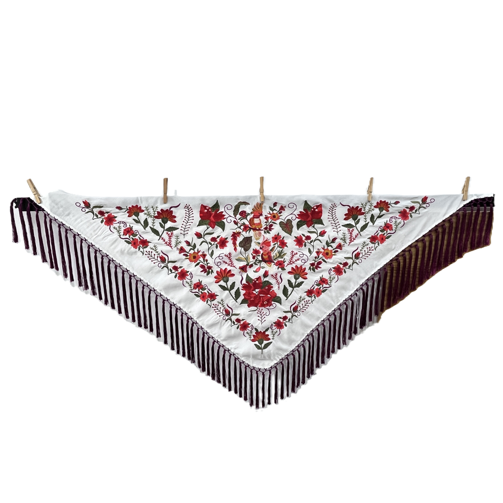 Mantoncillo Lola Blanco - Buganvilla