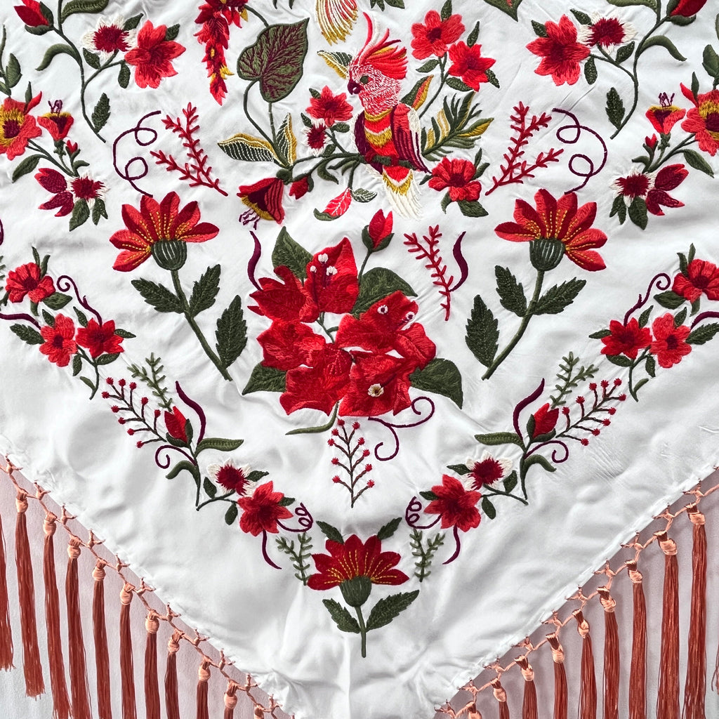 Mantoncillo Lola Blanco - Coral