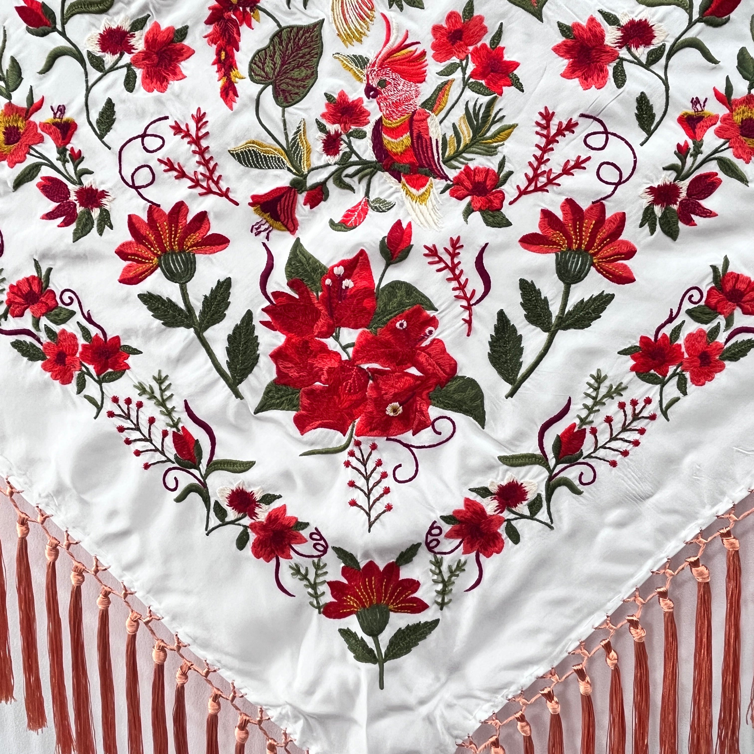 Mantoncillo Lola Blanco - Coral