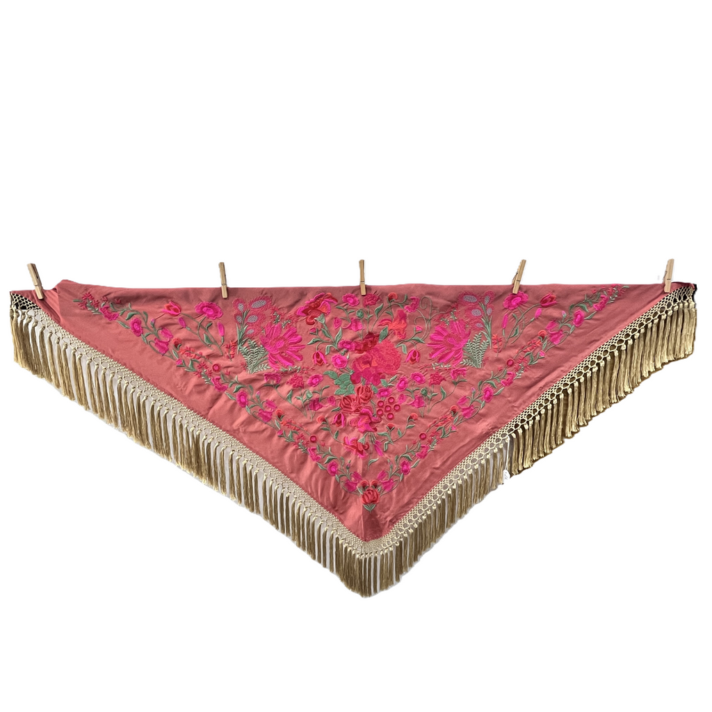 Mantoncillo Lola Coral - Oro 1