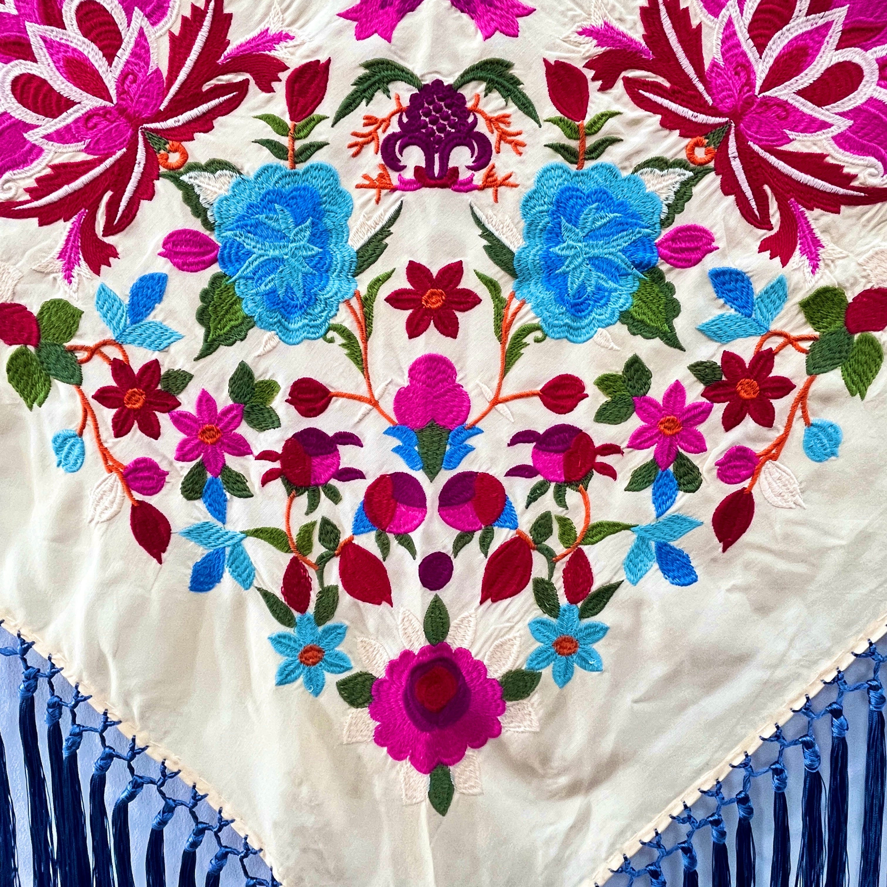 Mantoncillo Lola Marfil - Azul