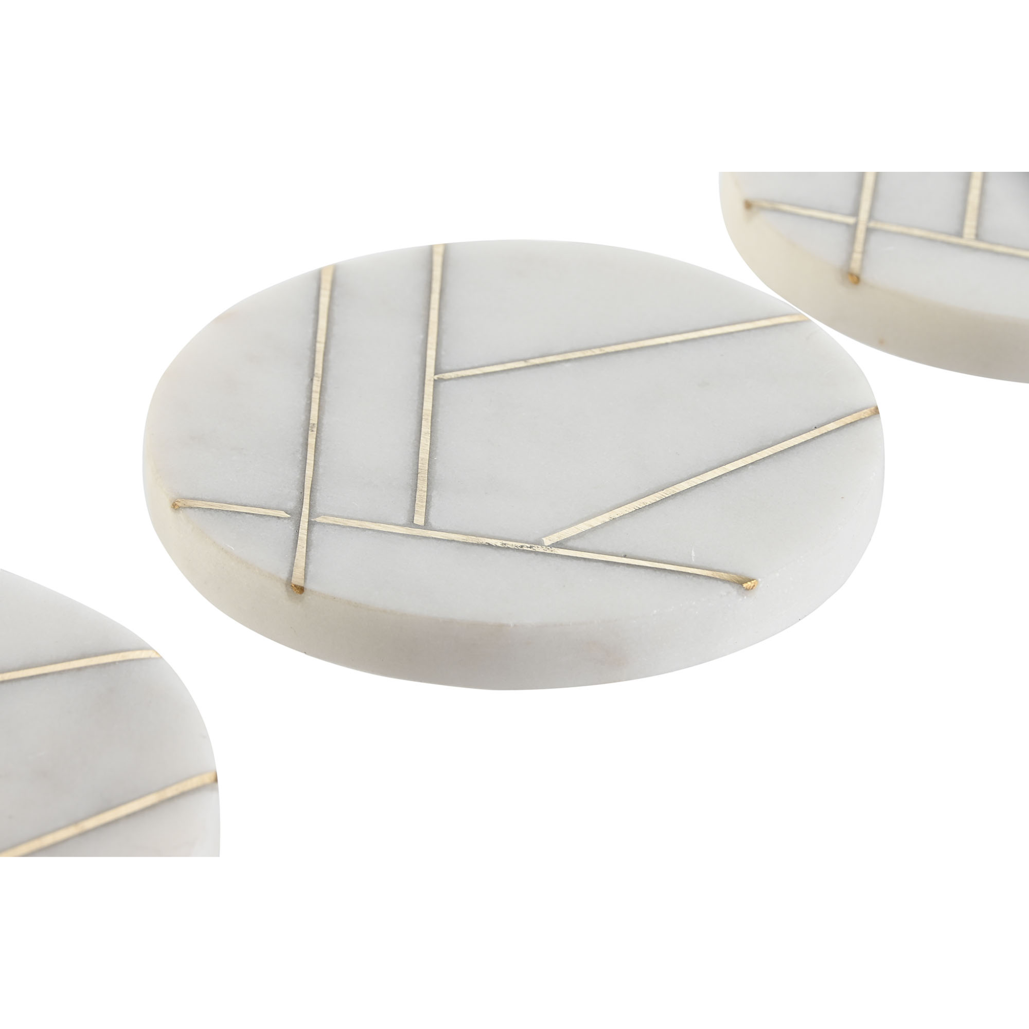 Set de posavasos de mármol
