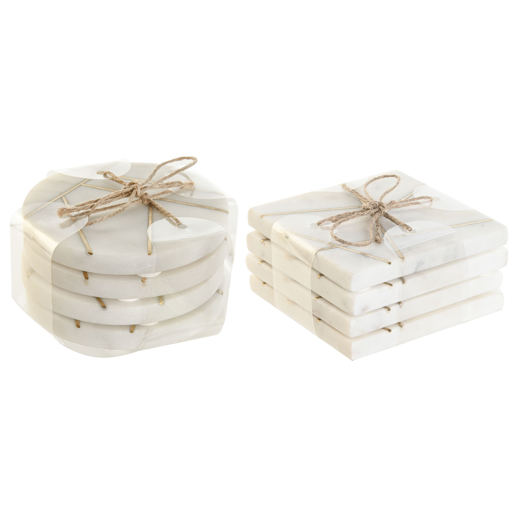 Set de posavasos de mármol