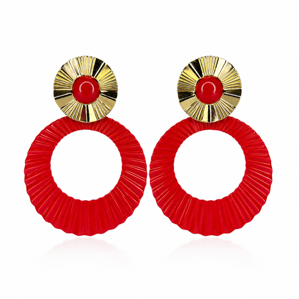 Pendientes Argolla Ondulada