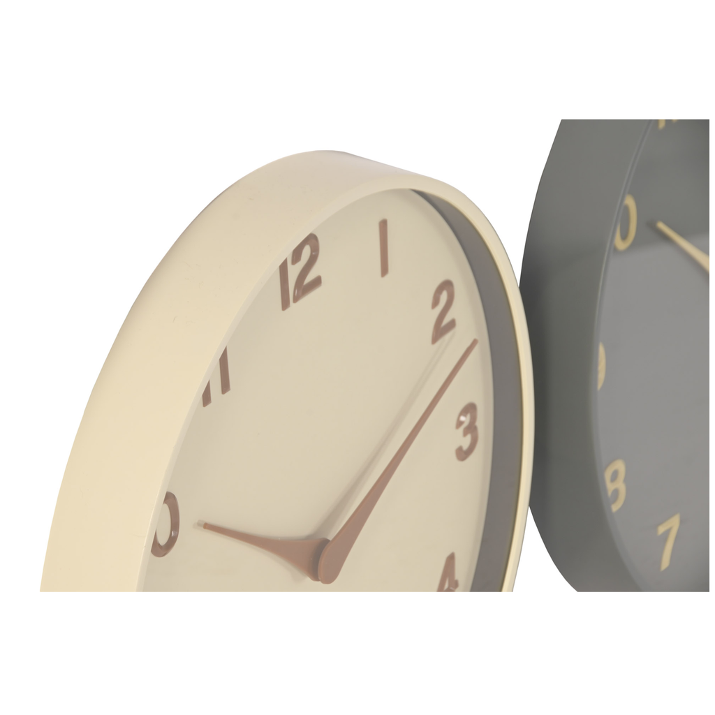 Reloj de pared Beige / Azul