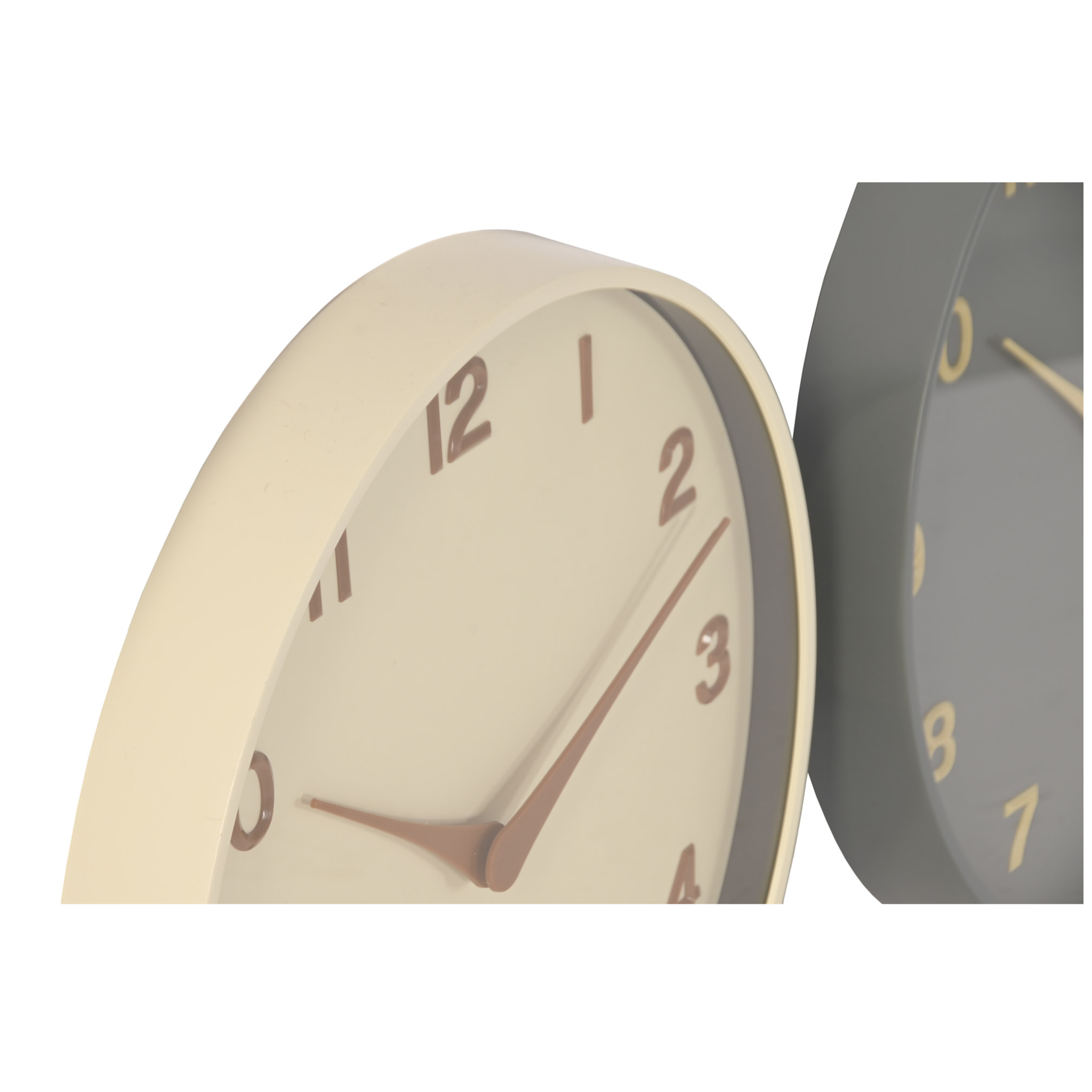 Reloj de pared Beige / Azul