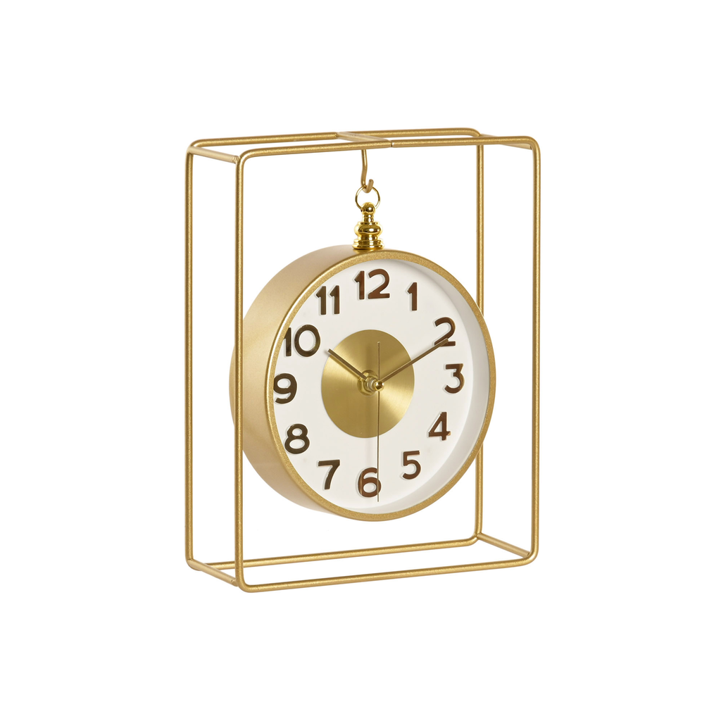 Reloj de sobremesa dorado