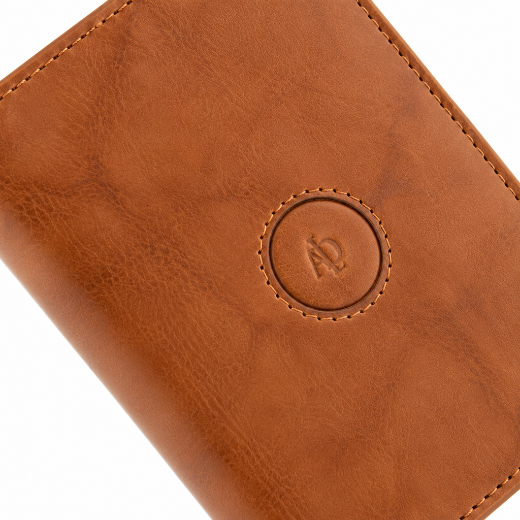 Cartera vertical de hombre de piel Root