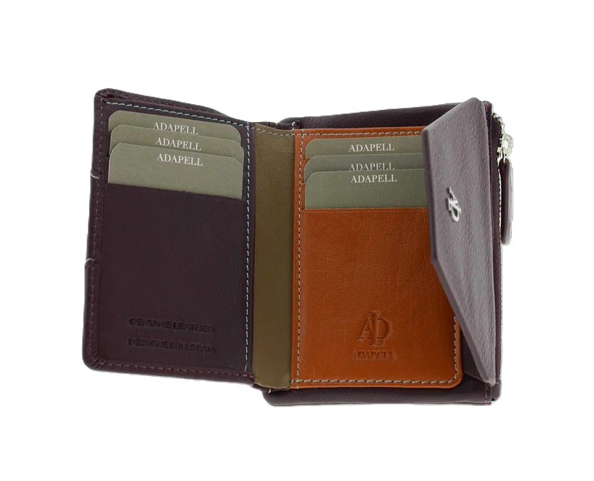 Cartera Lettera Berenjena