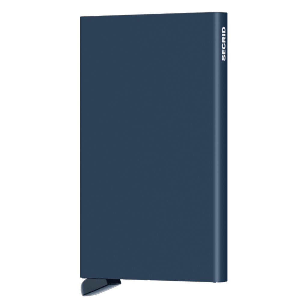 Tarjetero Secrid Aluminio Azul Marino