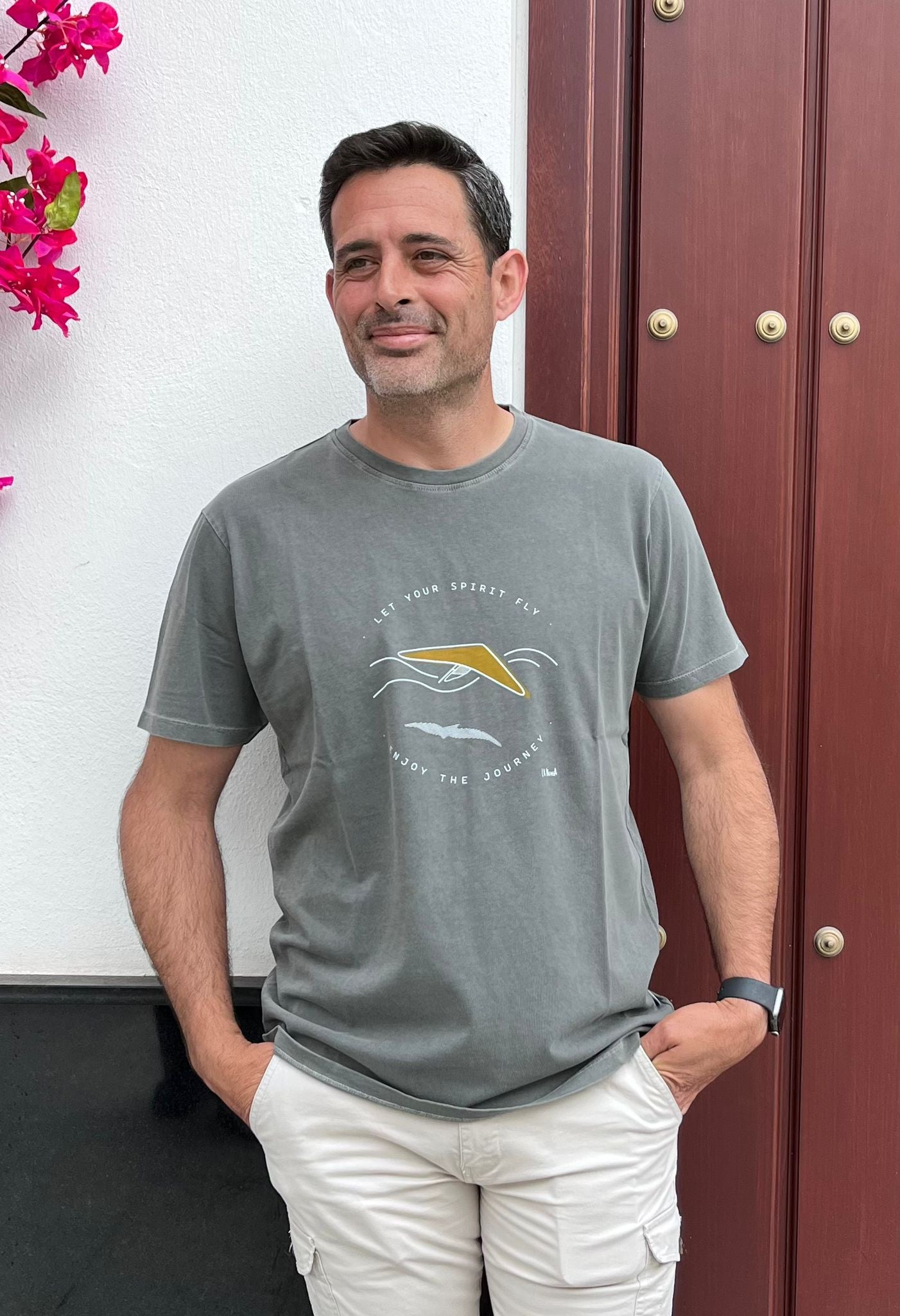 Camiseta Ala Delta Gris