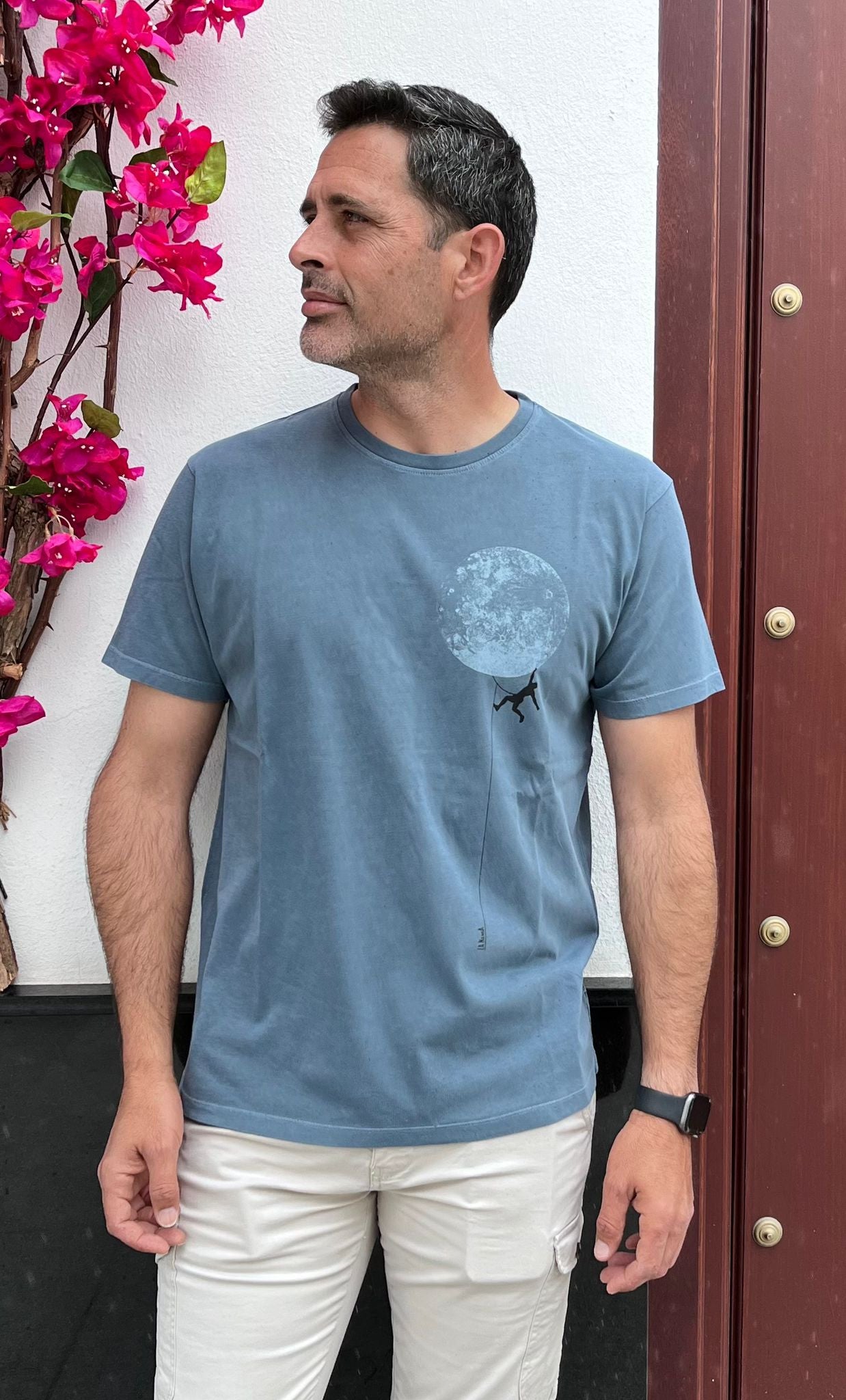 Camiseta Luna Azul Noche