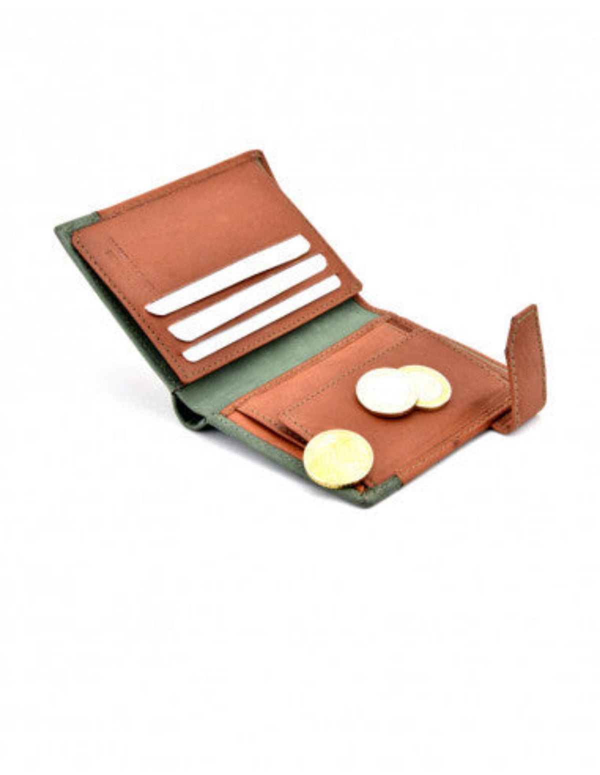 Cartera MP vertical habana/verde