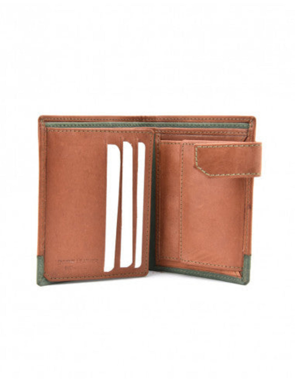 Cartera MP vertical habana/verde