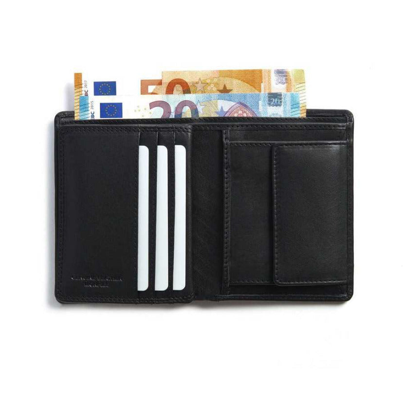 Cartera MP vertical con monedero negra