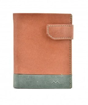 Cartera MP vertical habana/verde