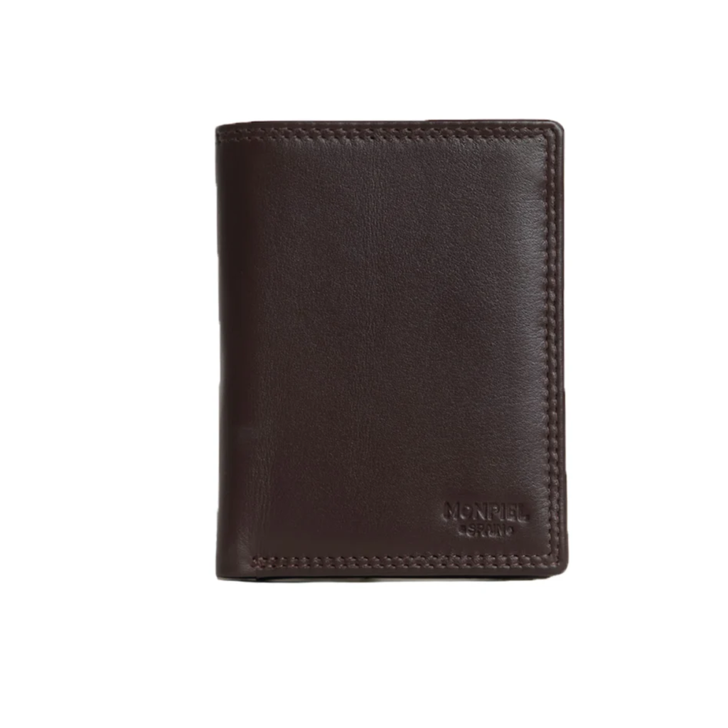 Cartera MP vertical con monedero marron
