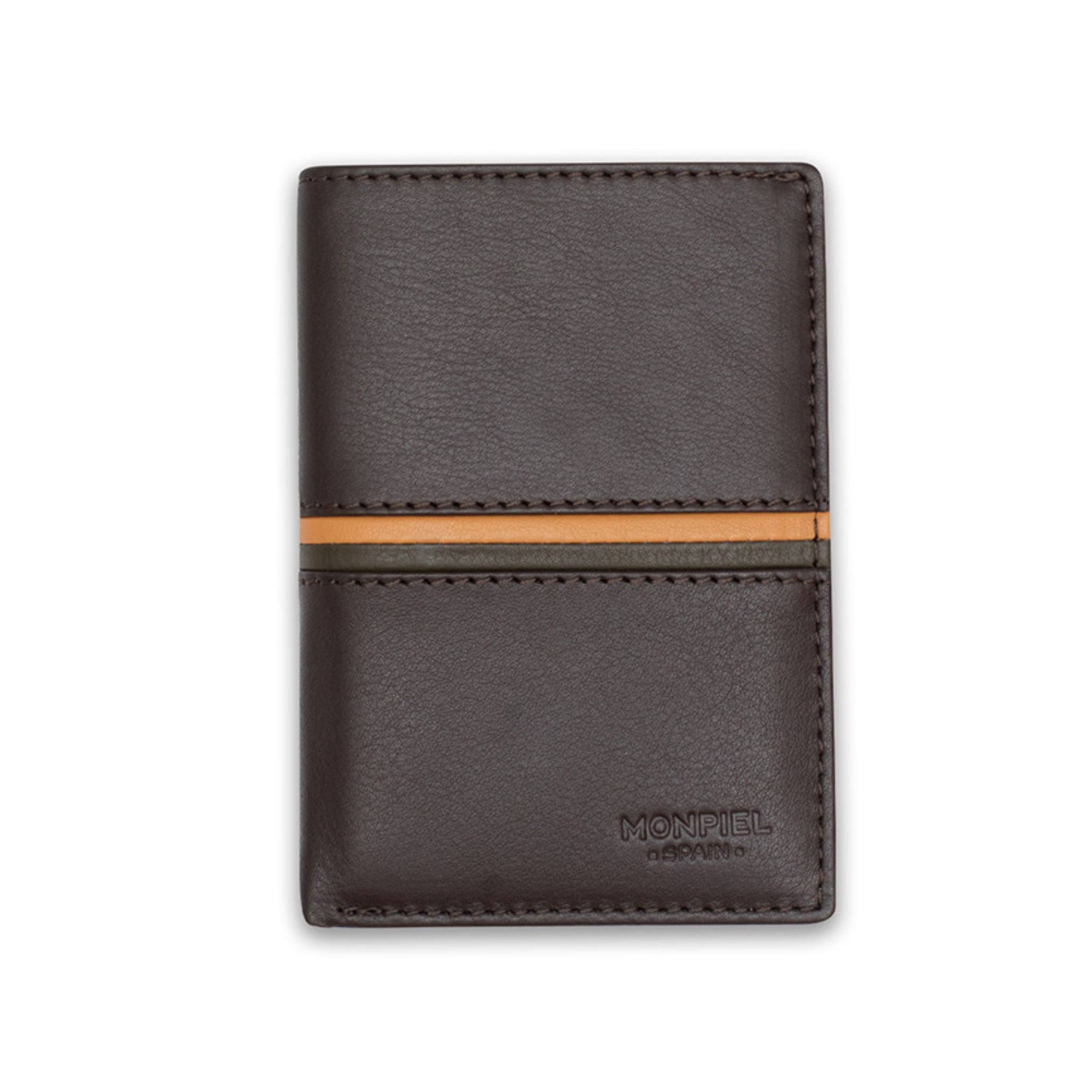 Cartera MP 2 rayas marron