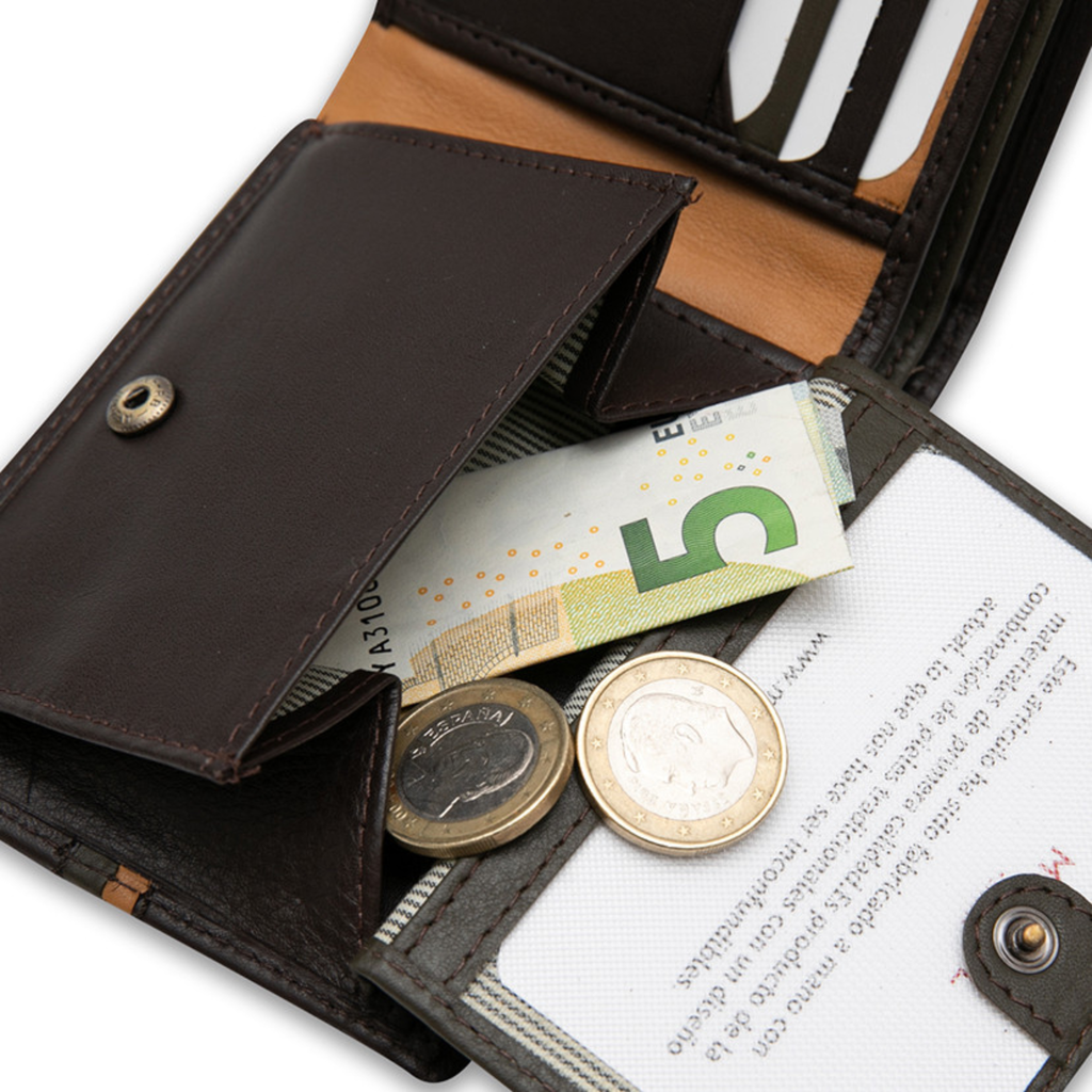 Cartera MP horizontalrayas colores Marron