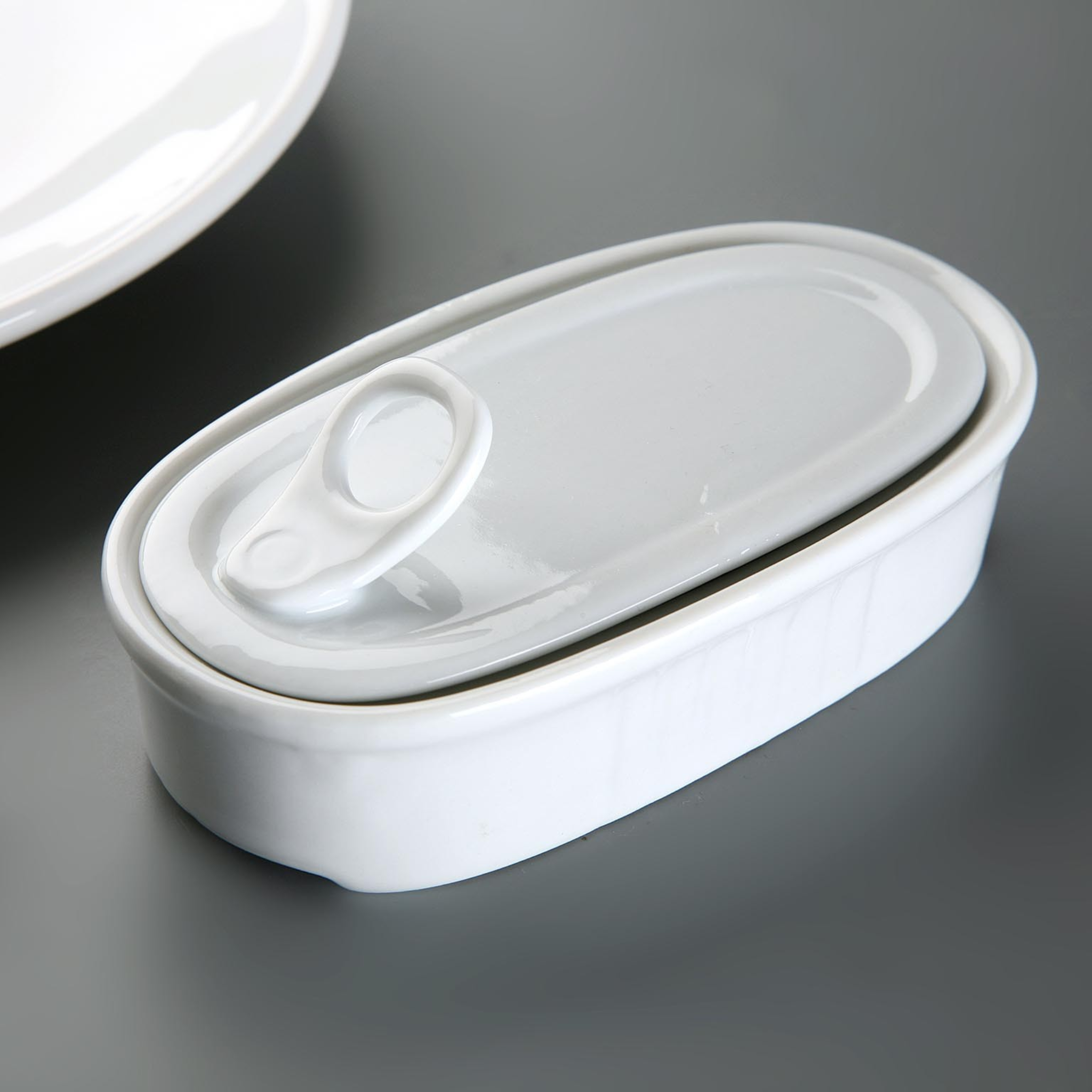 Fuente aperitivos lata blanca