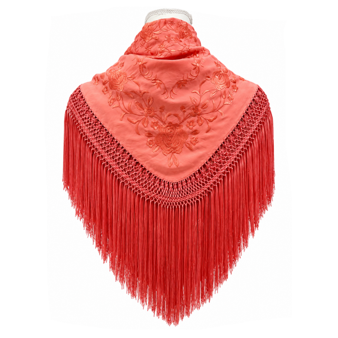 Mantoncillo de Flamenca Nairobi Coral – Cuadrado
