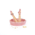 Joyero porta anillos rosa